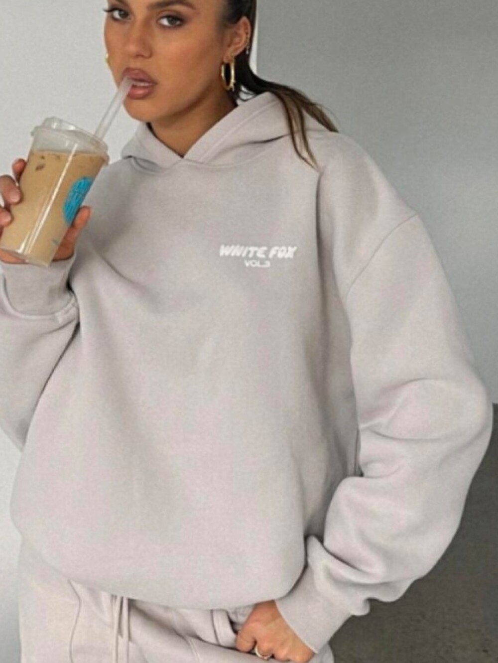 White Fox Boutique Cream Oversized Hoodie - Soft Neutral Pullover